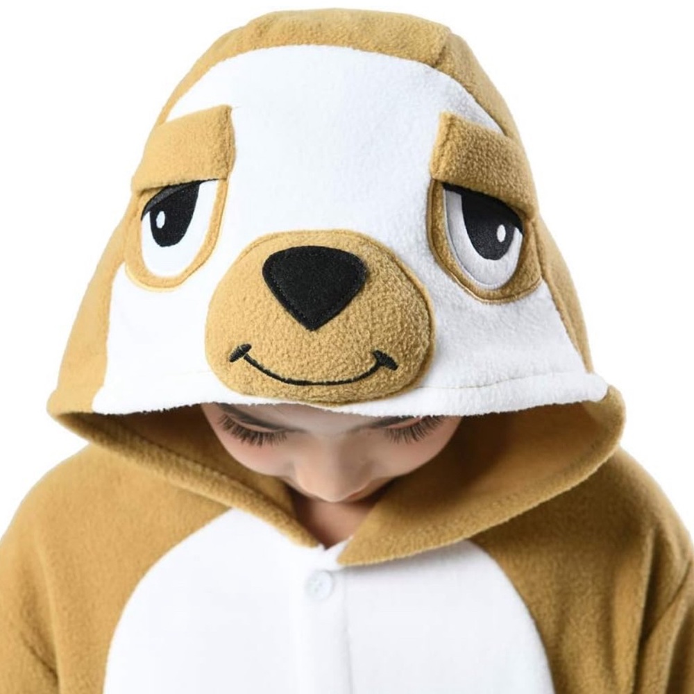 Polyester Child Sloth Pajamas One-Piece Onesie for kids size 6